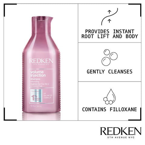 Redken - Volume Injection Shampoo 300ml Fantastic Look Albania Tirana