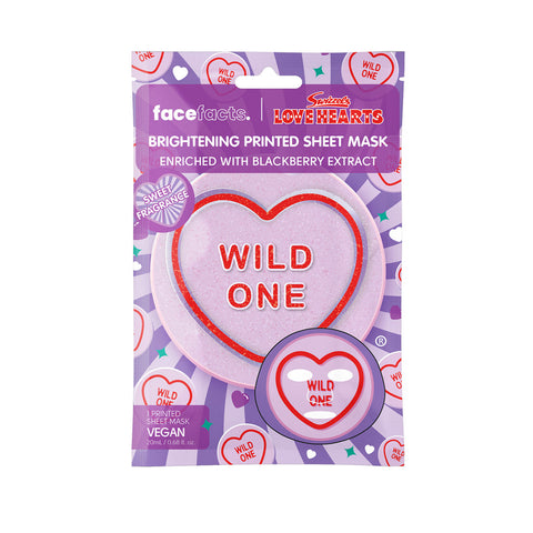 Face Facts X Love Hearts - Wild One Brightening Printed Sheet Mask Fantastic Look Albania Tirana