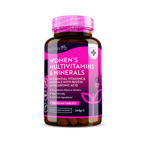 Nutravita - Women's Multivitamins with Biotin and Hyaluronic Acid 180 Tableta   Fantastic Look Albania Tirana