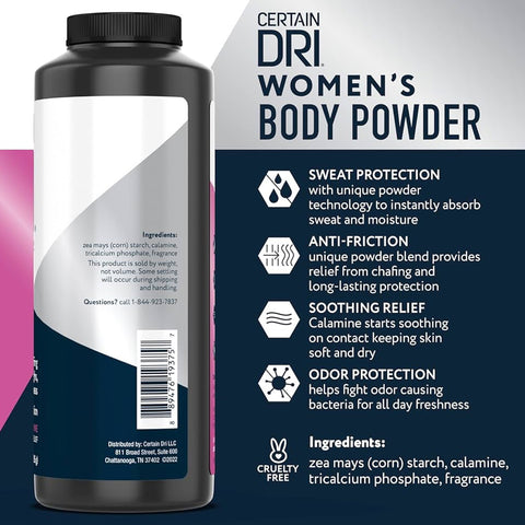 CERTAIN DRI - Women’s Body Powder    Fantastic Look Albania Tirana